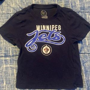 Winnipeg jets t shirt size 4/5 xs